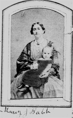 Mary M Babb Thayer
born 1832 death not knownhusband given name not known