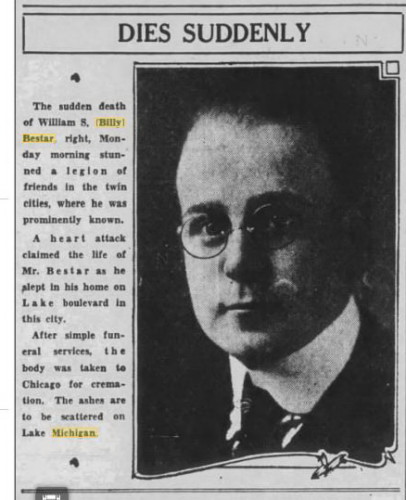 William Shaw Bestar
1889-1932