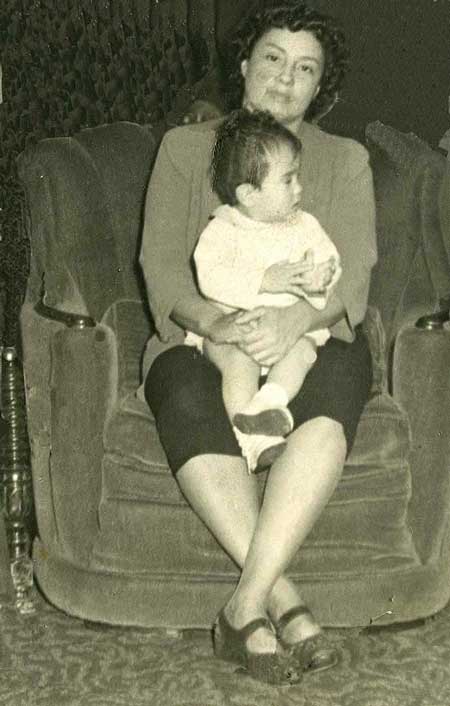 Evelyn Bain Domasin and grandson Peter Domasin Jr.