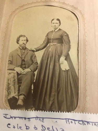 Delia A Hotchkin
wife of Caleb S Dickinson