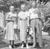 Agnes Valley with her adopted parents