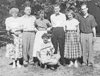 Norris Jr Hotchkin with wife Janice, parents, brother Donald and wife Delores and sister Elaine
