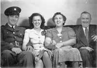 Left to right, Charles Williams, wife Jane, Edith Smith Williams, Orval Williams