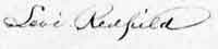 Levi Redfield Signature from Revolutionary War files