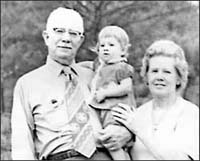 Shannon Leigh with grandparents Vines and Helen Edwards
