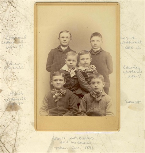 Albert Edwin Witherell
his 4 brothers & a
cousin